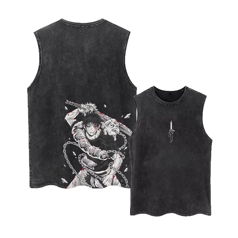 Anime Merchandise For Women - 2026 Jujutsu Kaisen Summer Gym Vest