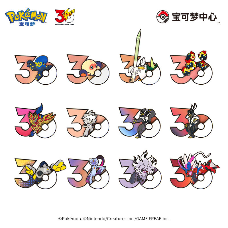 Genuine Pokémon PTCG 30th Anni - Anime Merchandise Types 评论和价格