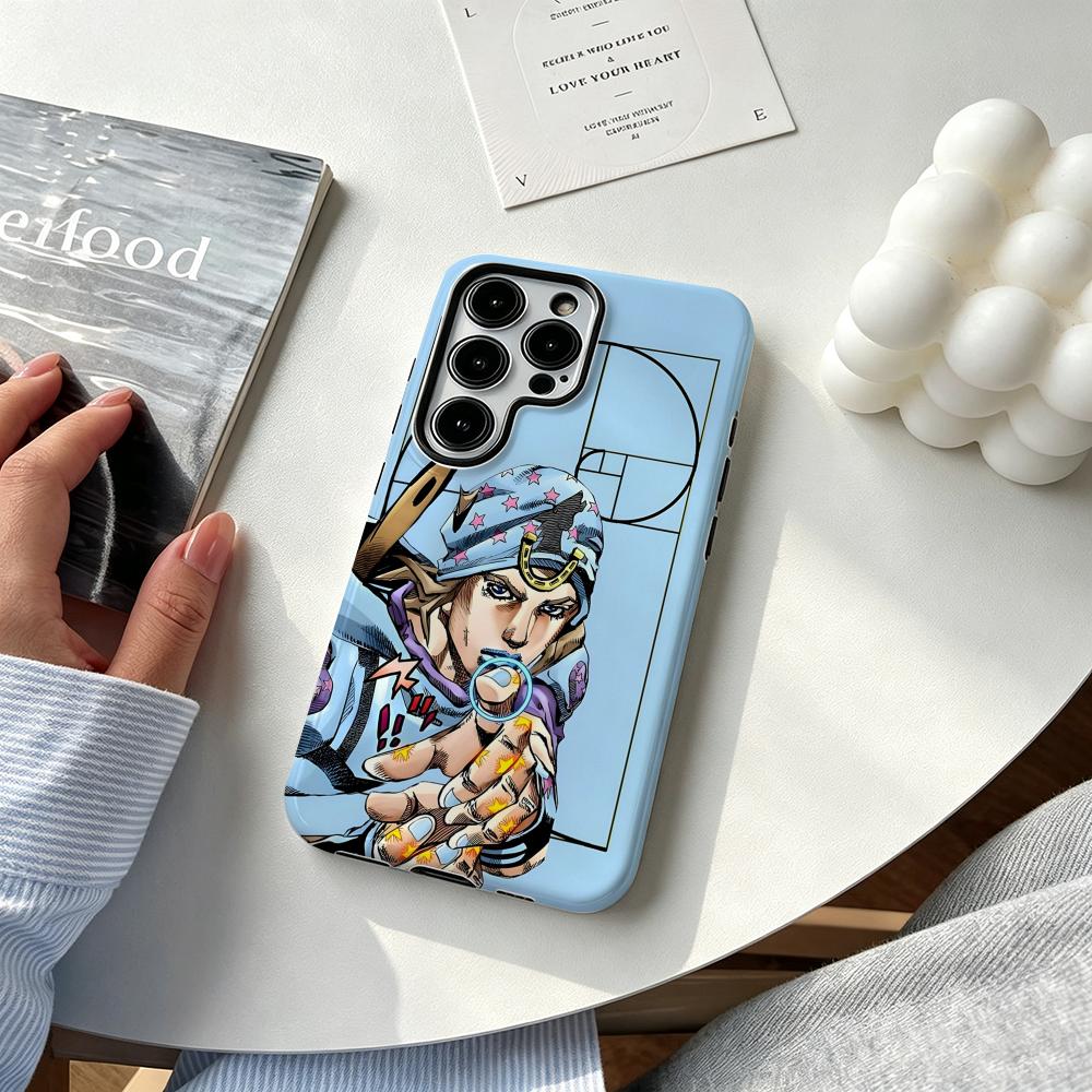 Hot cool Anime J-JOJO Steel Ba - Phone Case Anime 评论和价格